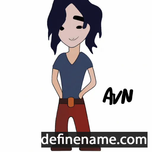 cartoon of the name Avan