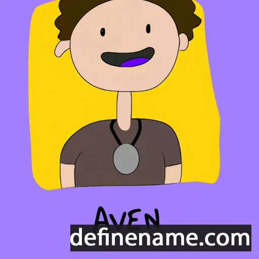 cartoon of the name Aven