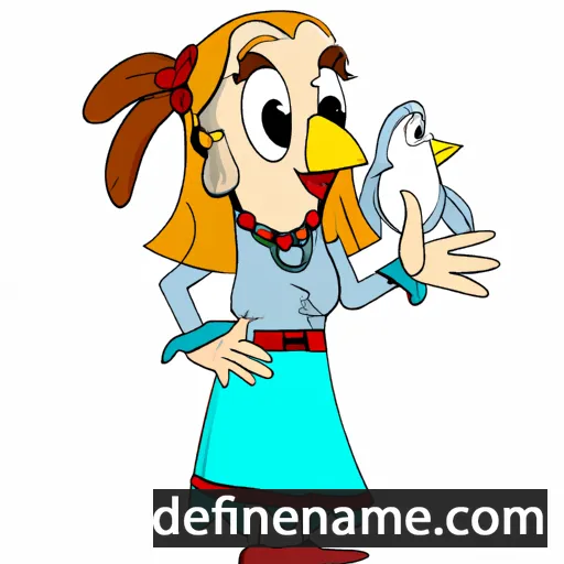 cartoon of the name Aviana