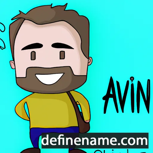 cartoon of the name Avin