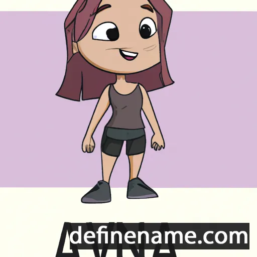 cartoon of the name Avina