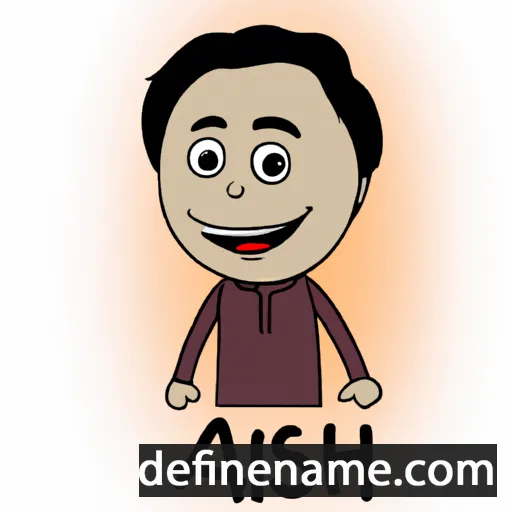 cartoon of the name Avish