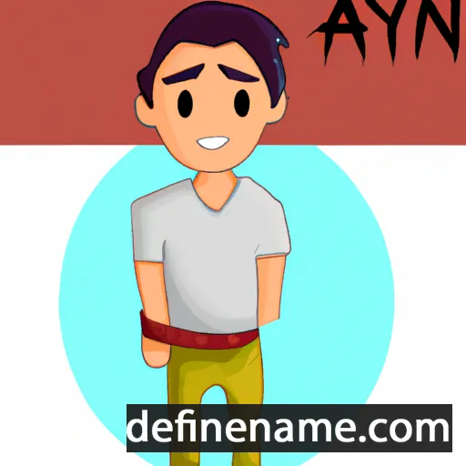 cartoon of the name Ayan