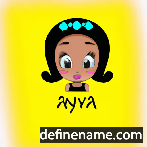 cartoon of the name Ayana