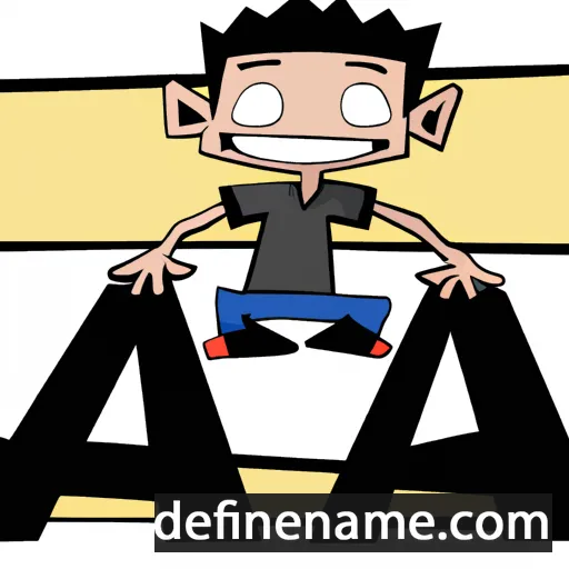 cartoon of the name Aza