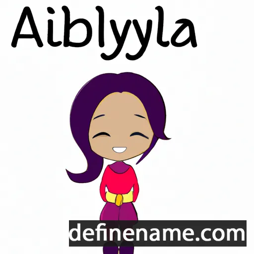 cartoon of the name Azaliya