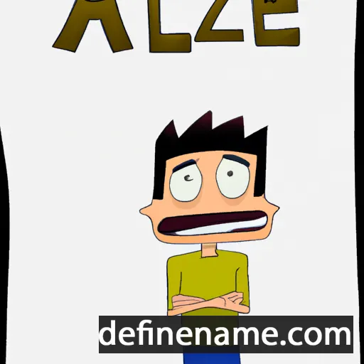 cartoon of the name Azel