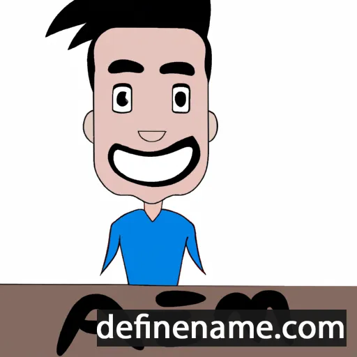 cartoon of the name Azem