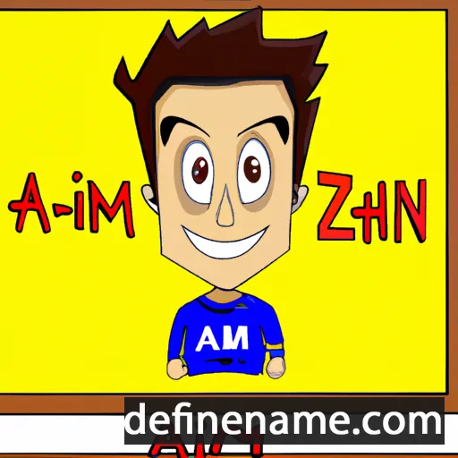 cartoon of the name Azim