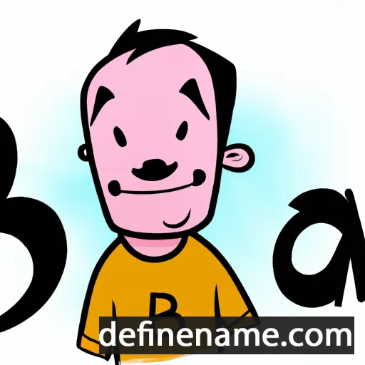 cartoon of the name Bá