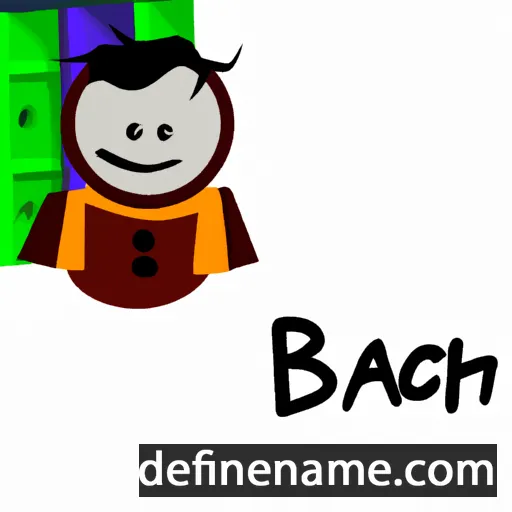 cartoon of the name Bacha