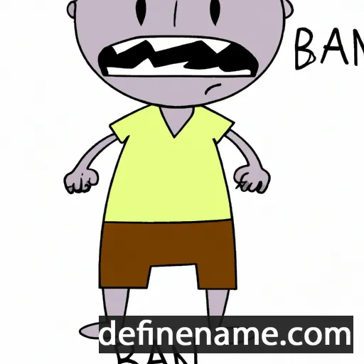 cartoon of the name Bain