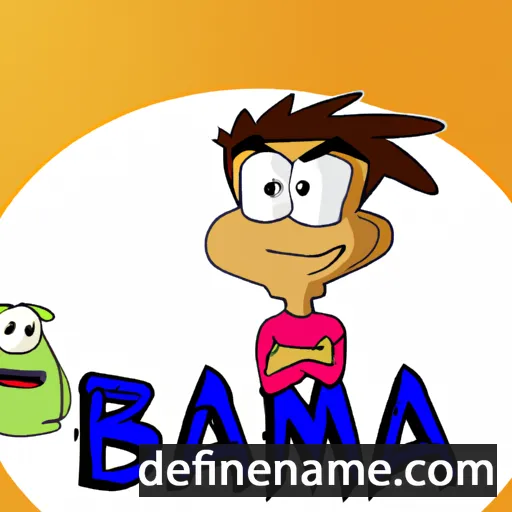 cartoon of the name Bamba