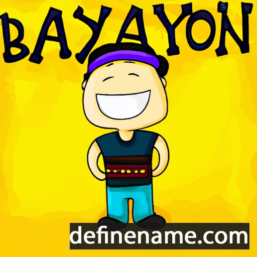 cartoon of the name Bayan