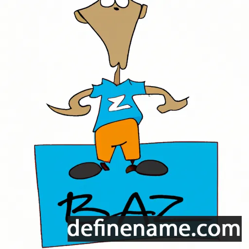 cartoon of the name Baz