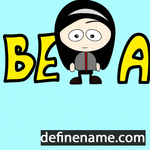 cartoon of the name Beca