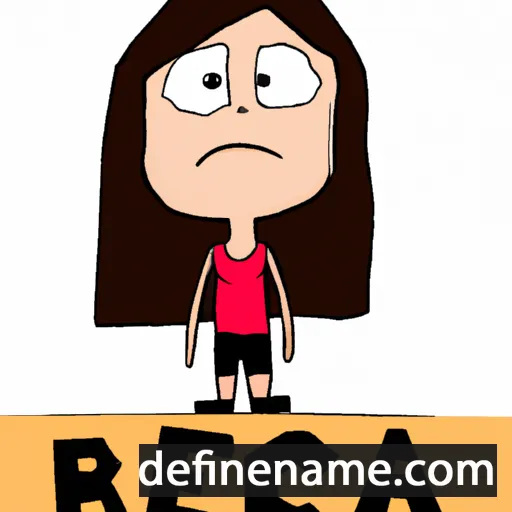 cartoon of the name Becca