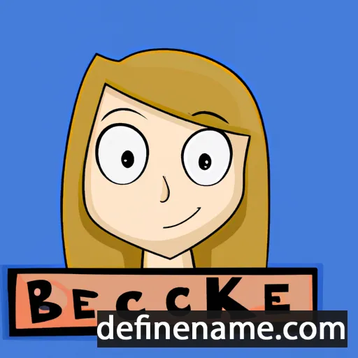 Beckie cartoon