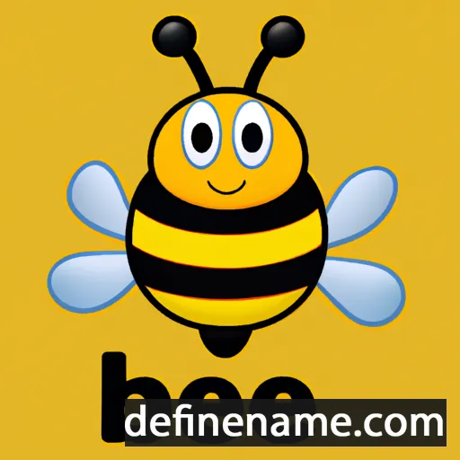 cartoon of the name Bee