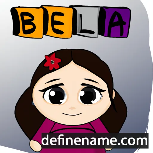 cartoon of the name Beila