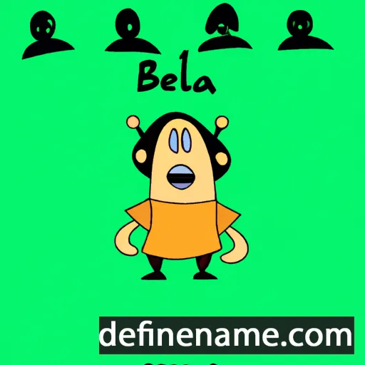 cartoon of the name Bela