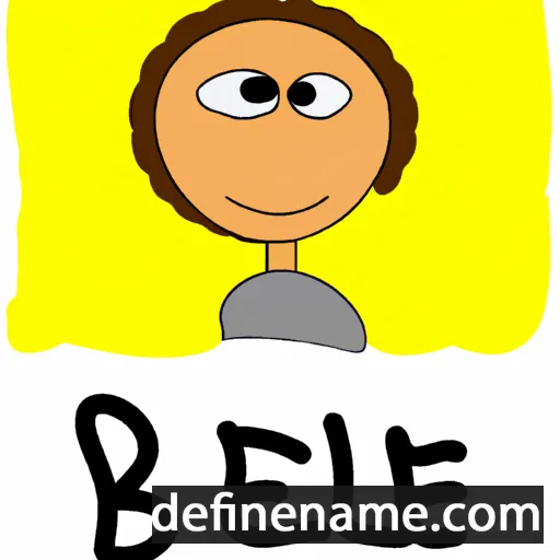 cartoon of the name Bele