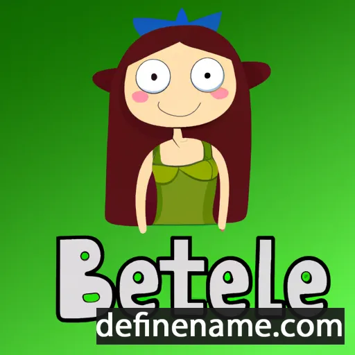 cartoon of the name Belete