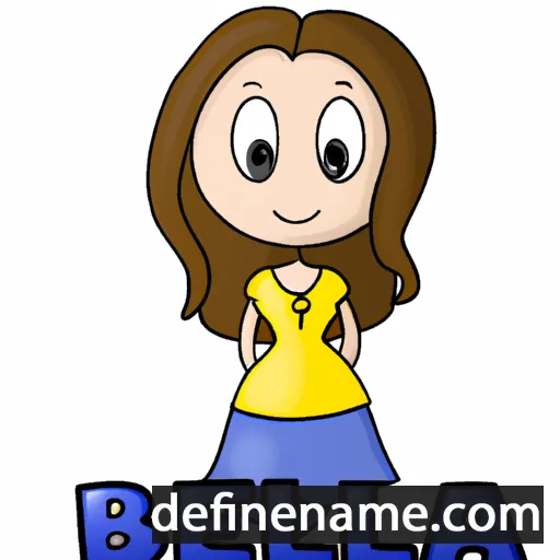 cartoon of the name Bella