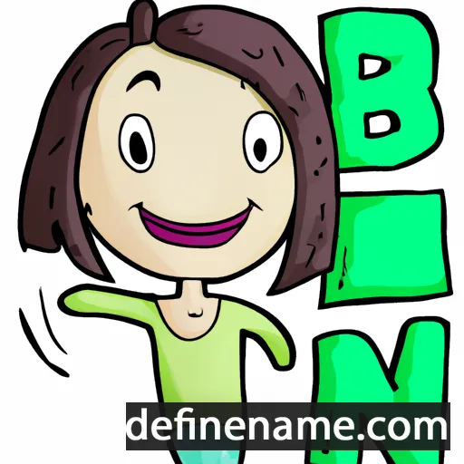 cartoon of the name Bena