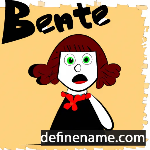 Benitte cartoon