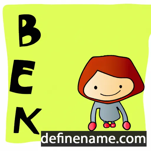 cartoon of the name Benka