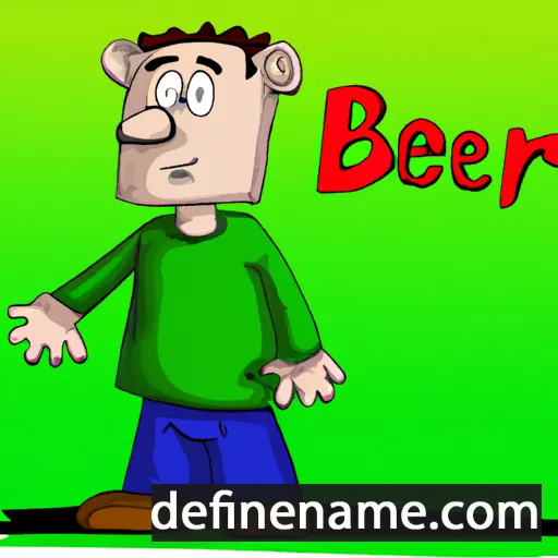 cartoon of the name Ber