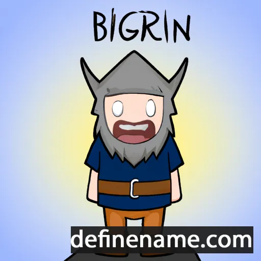 Bergfinnur cartoon