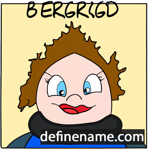 Bergheiður cartoon