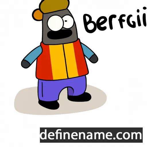 Bergliót cartoon