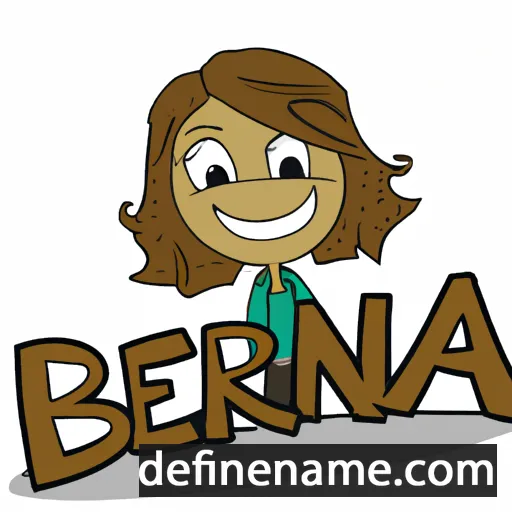 cartoon of the name Berna