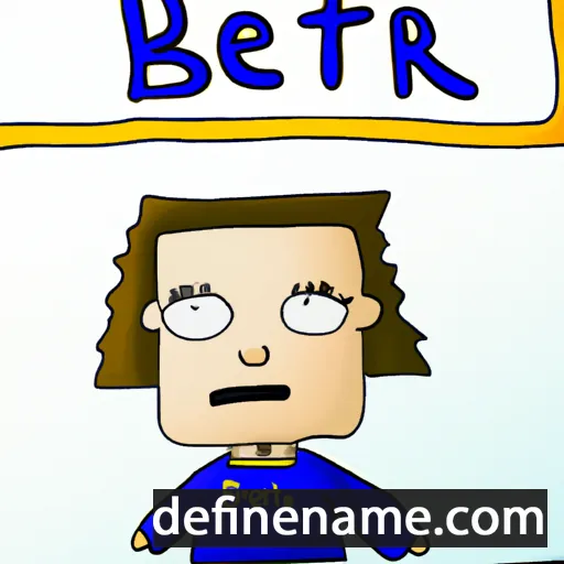 cartoon of the name Berte