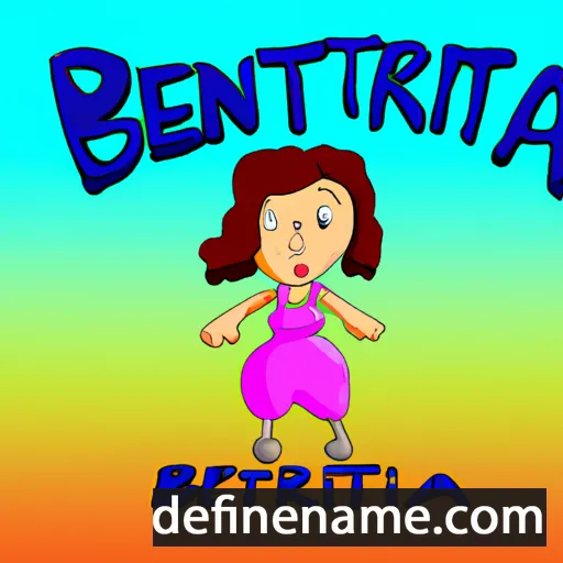 cartoon of the name Bertina