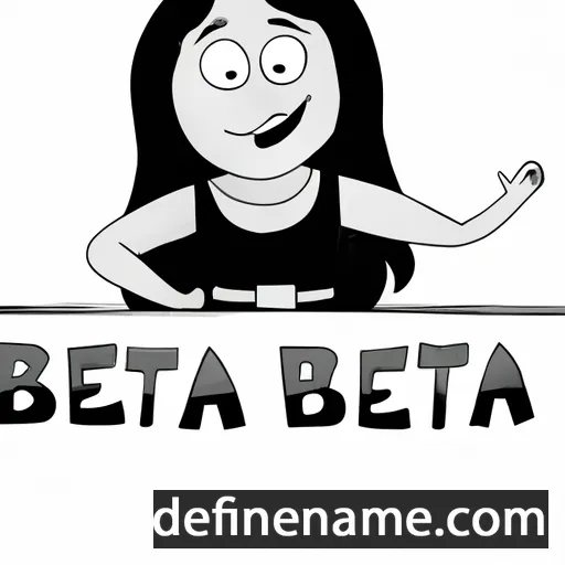 cartoon of the name Betha