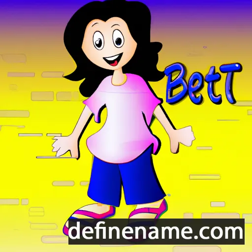 cartoon of the name Beti