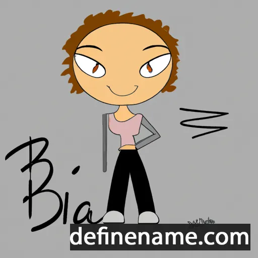 cartoon of the name Bia