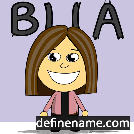 cartoon of the name Bia