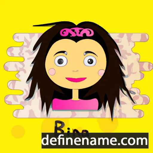 cartoon of the name Biana