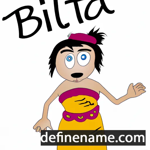 cartoon of the name Biata