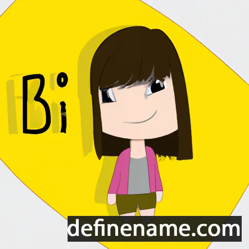 cartoon of the name Bibi