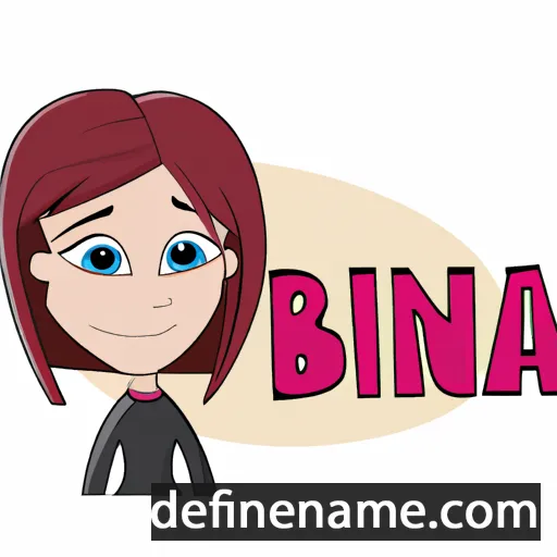 cartoon of the name Bina