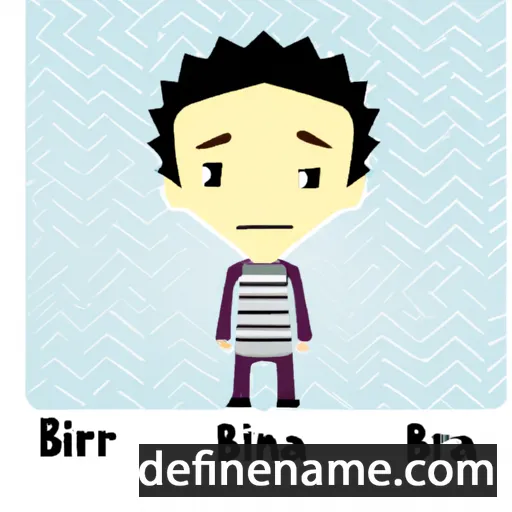 cartoon of the name Binar