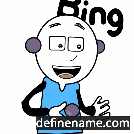 cartoon of the name Bing