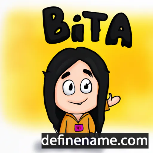 cartoon of the name Bita