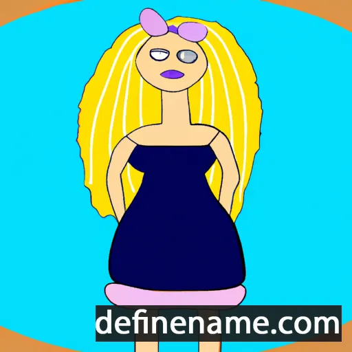 Blondine cartoon